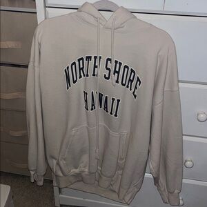 Brandy Melville North Shore Hawaii Cream Hoodie